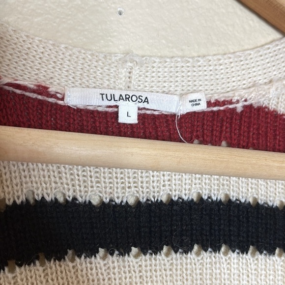 Tularosa Presley Striped Duster Knit Cardigan Size Large - Picture 4 of 8